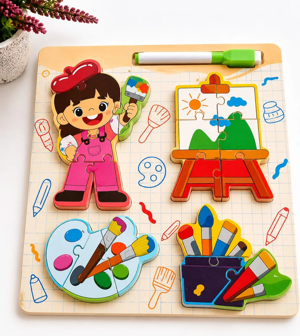 Professions and Tools Puzzle & Board