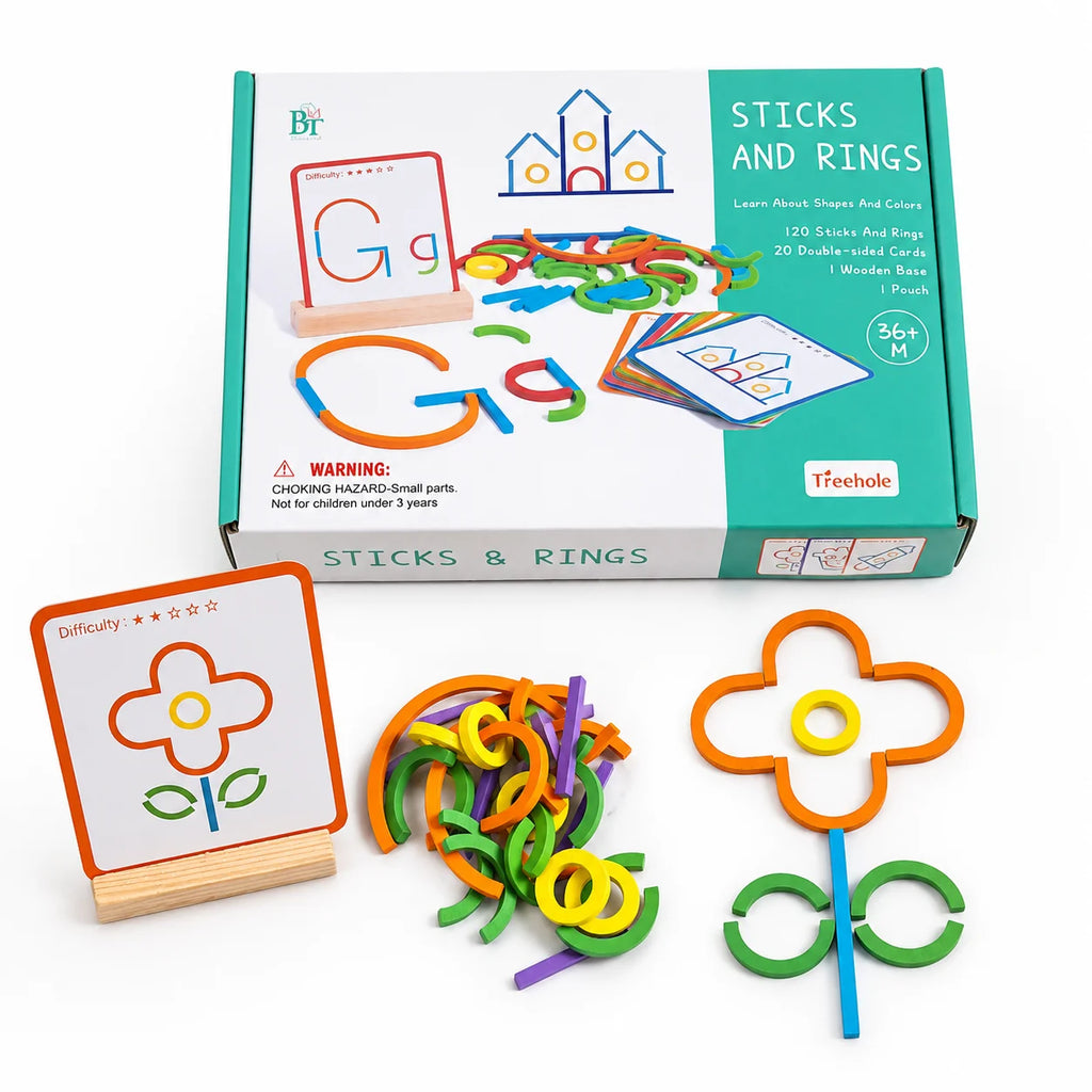 Sticks And Rings Education Toy