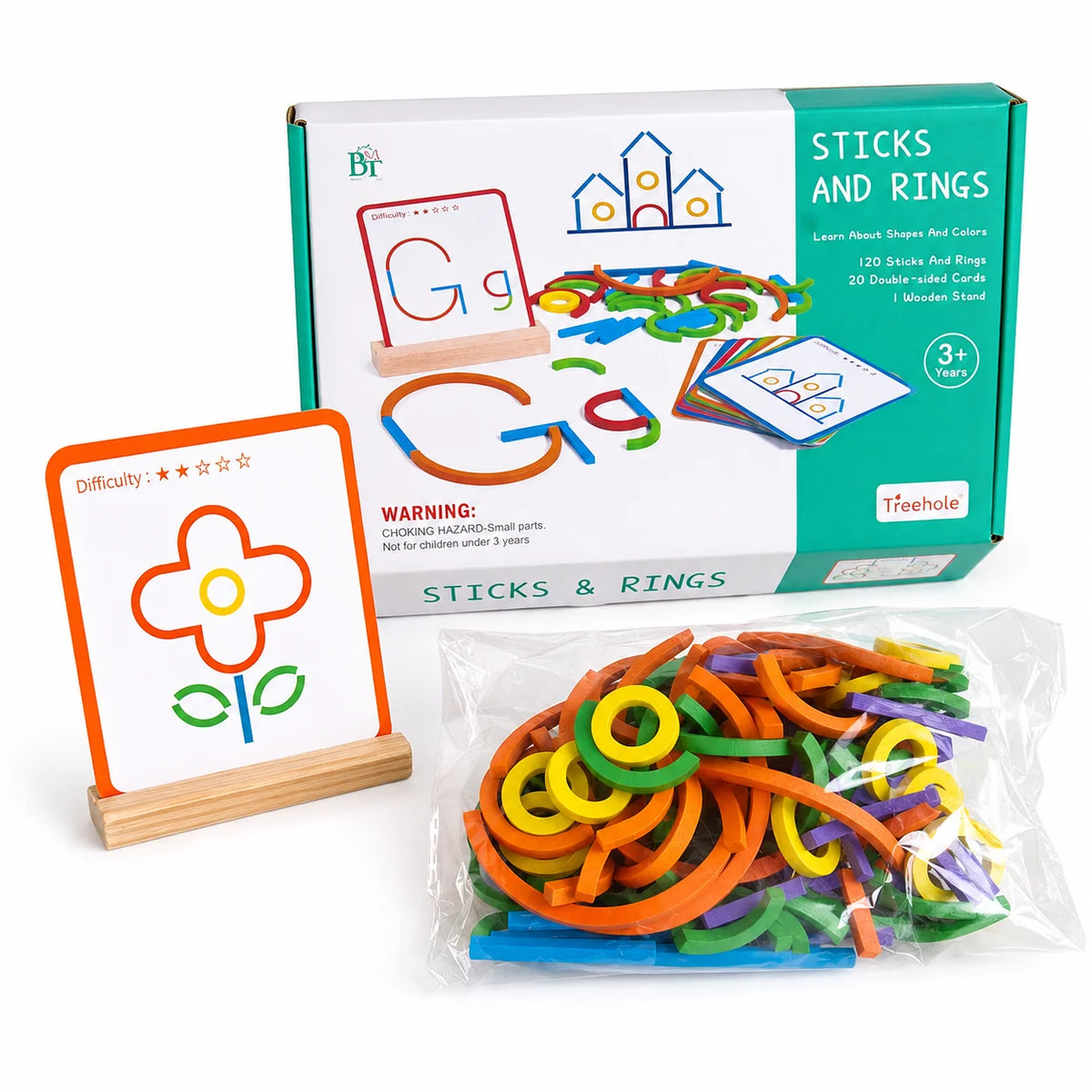 Sticks And Rings Education Toy