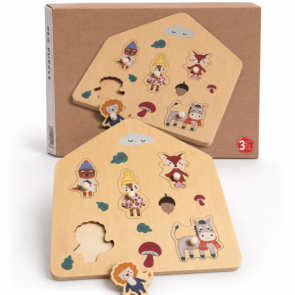 Wooden Knob Puzzle