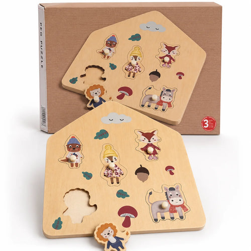 Wooden Knob Puzzle