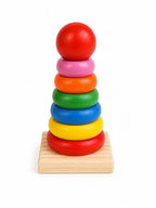 Wooden Colorful Ring Stacker