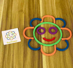 Sticks & Rings — Wooden Shapes Game, 38 Pieces