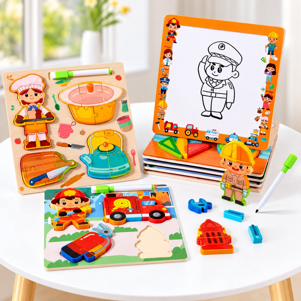 Professions and Tools Puzzle & Board