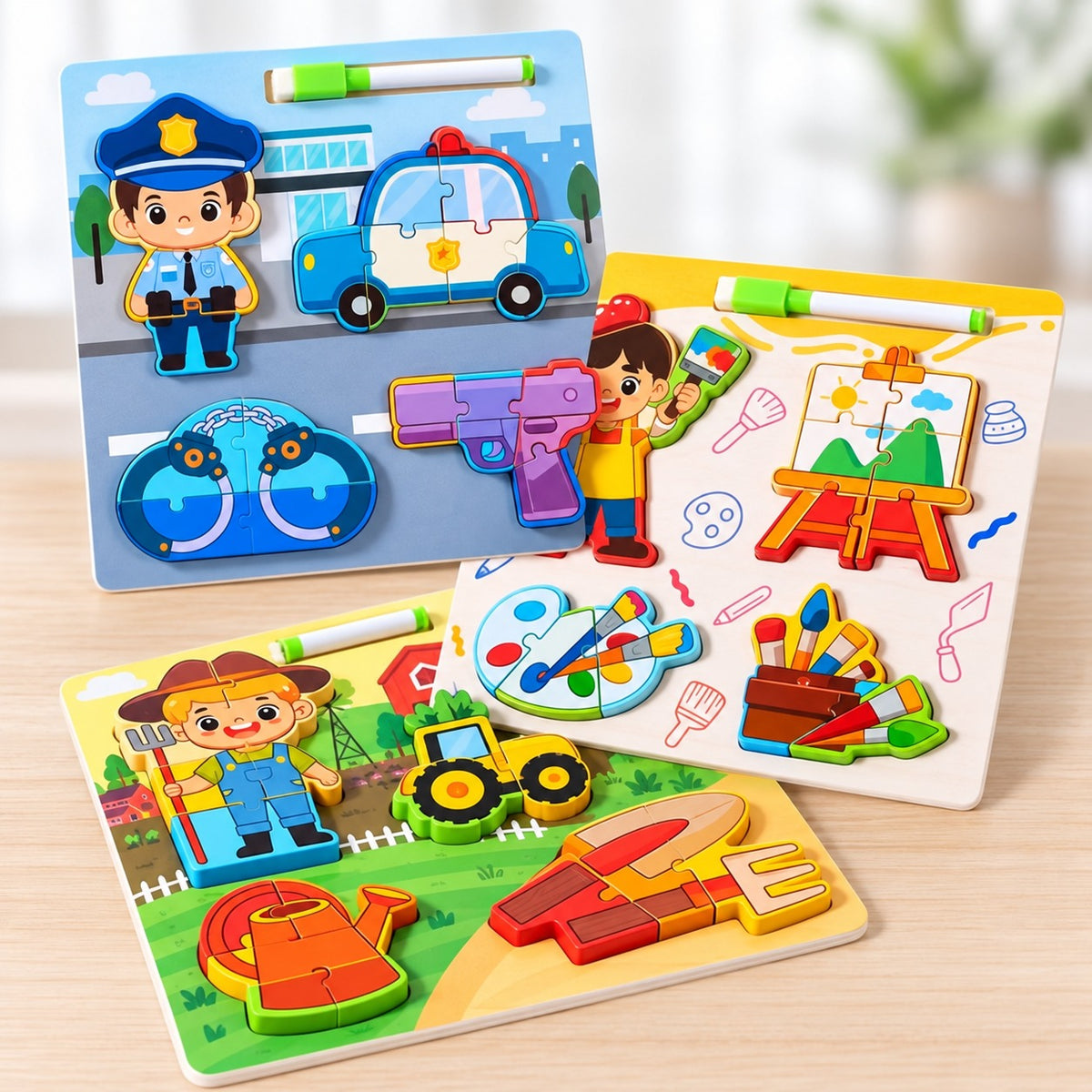 Professions and Tools Puzzle & Board