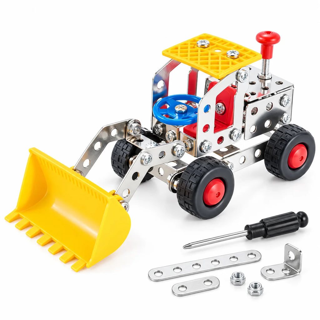 Assembled loader from the metal models kit with the screwdriver