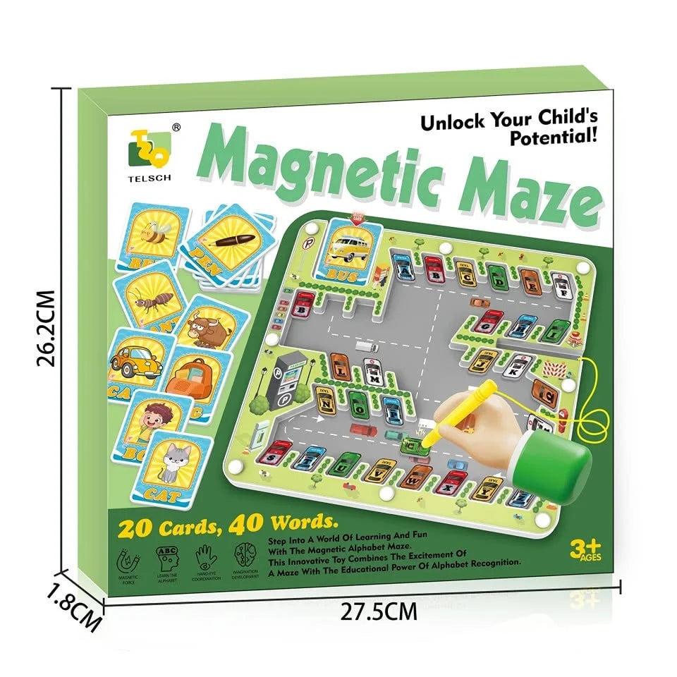 Carton marked 27.5 by 26.2 by 1.8 cm, 20 cards and 40 words