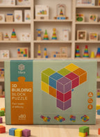 3D Building Block Puzzle box, 12 pieces and 80 puzzles